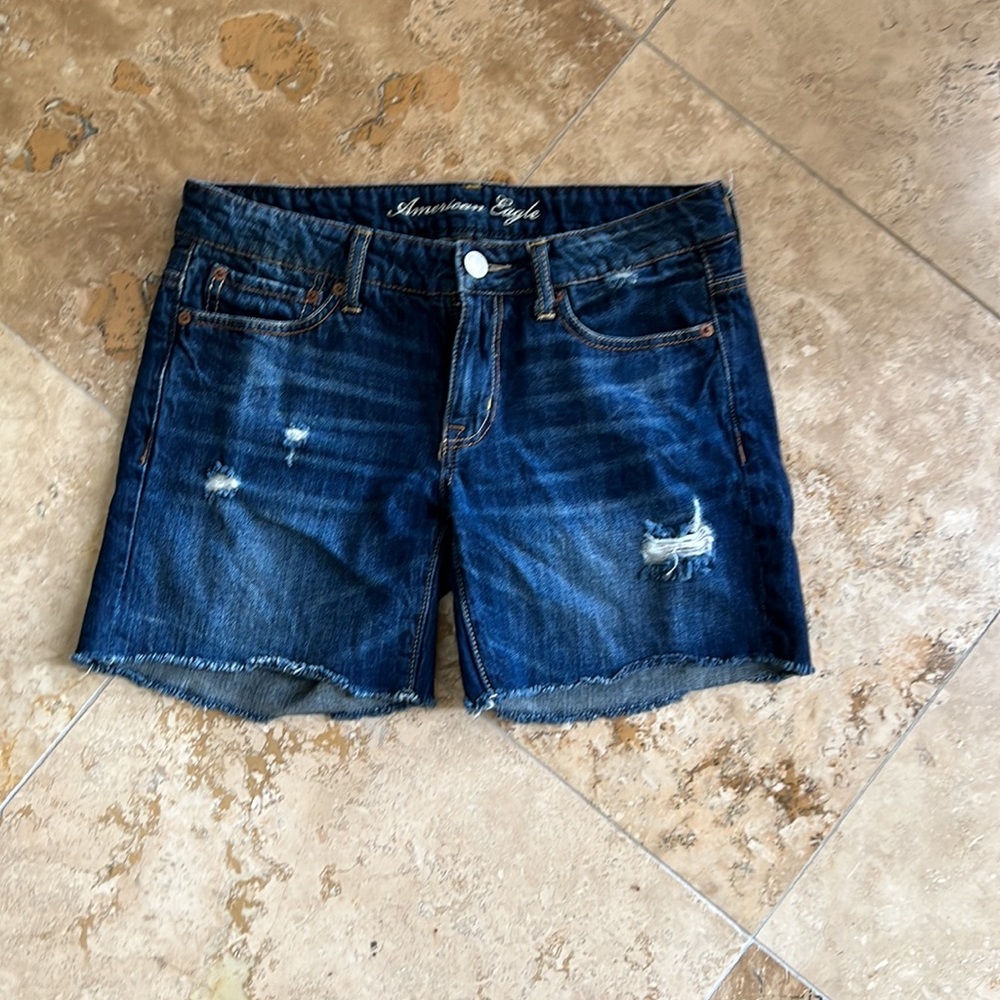 American Eagle Jean light Distressed shorts - Picture 1 of 4